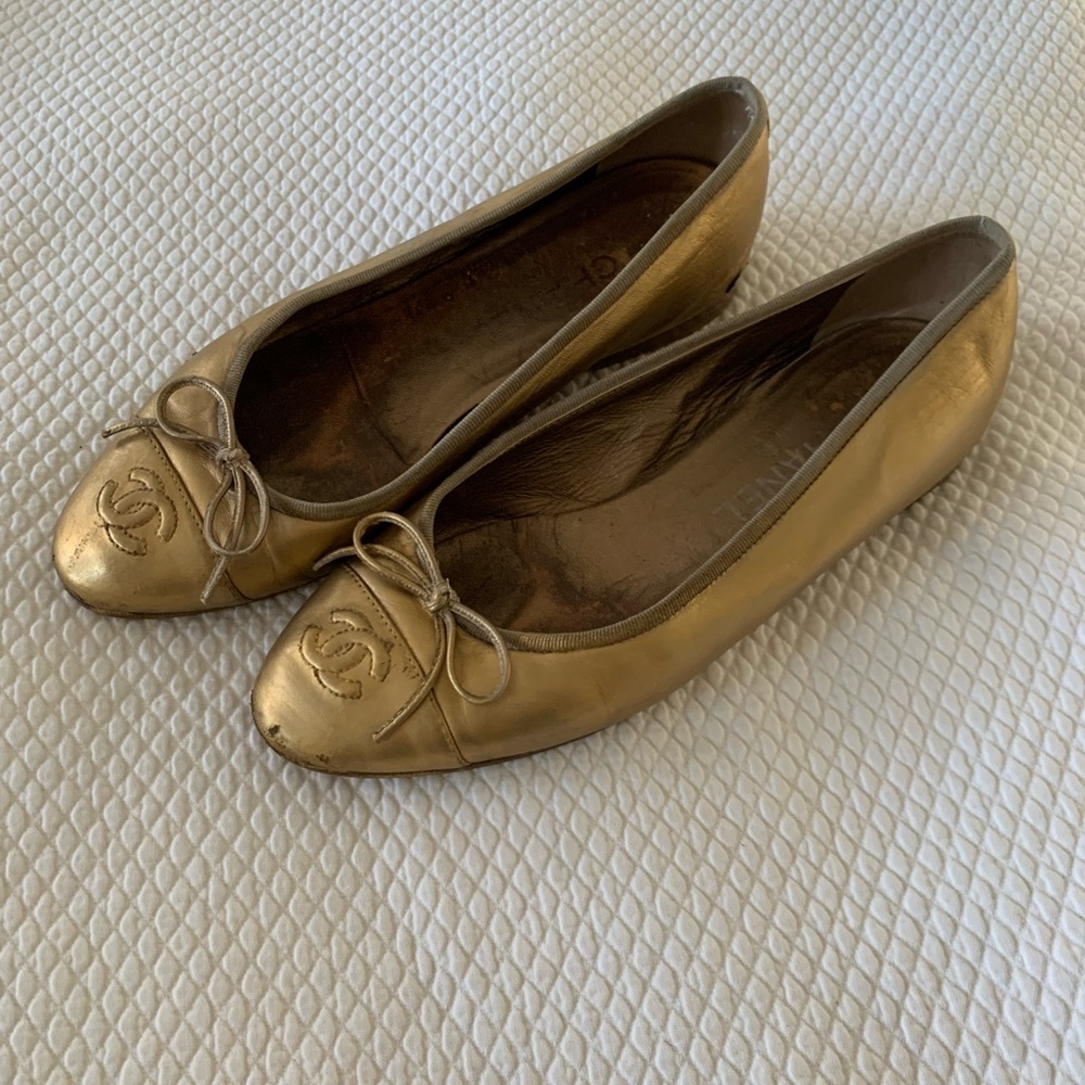 Chanel ballet flats 38/8 authentic